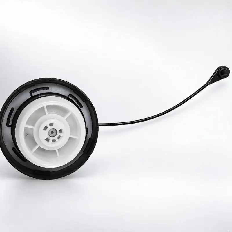 D5BE 9022046 Single Replacement Gas Cap with Retaining Tether, Rear Locking Lugs and Lower Insert to Replace a Worn Vehicle Cap