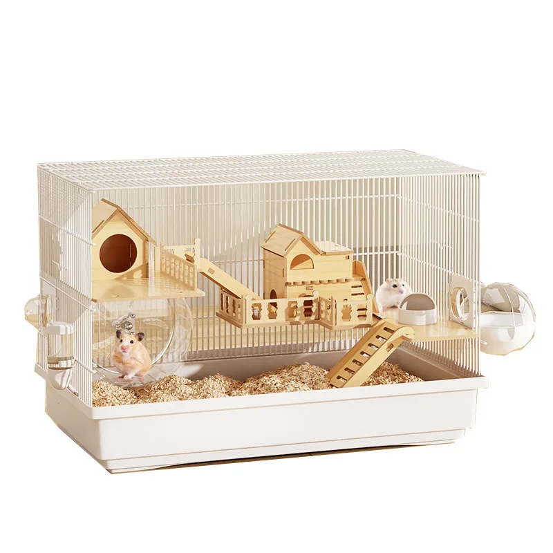 Extra Large Luxury Hamster Villa, Transparent Syrian Bear Habitat Cage, All-Season Spacious Enclosure