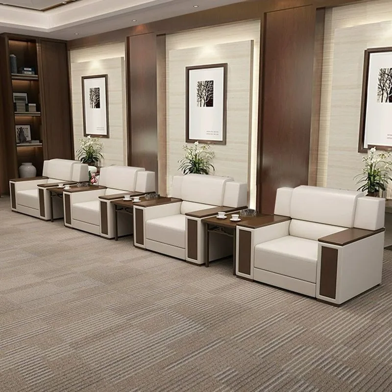 HYS office sofa coffee table combination a complete set of leisure area Chinese reception office business reception
