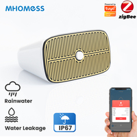 IP67 Tuya Zigbee Smart Rain Sensor For Outdoor Wireless Real-Time Rain Detection With Waterproof Design Water Leak Sensor