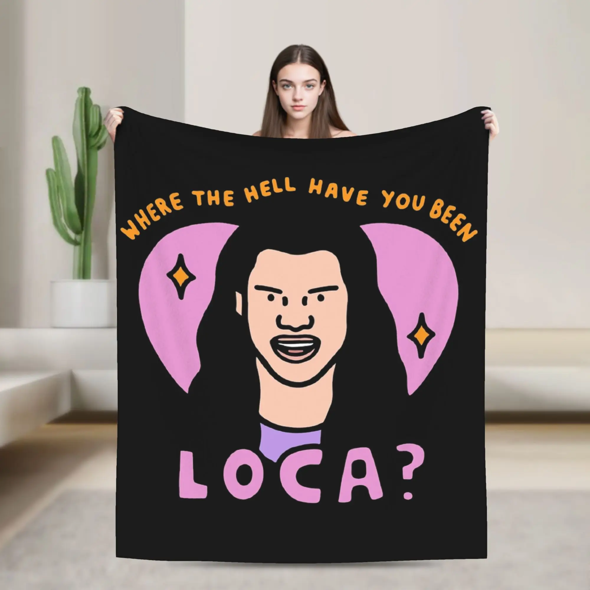 Where The Hell Have You Been Loca Twilight Blankets Coral Fleece Plush Printed Multi-function Throw Blanket for Sofa Bedspread