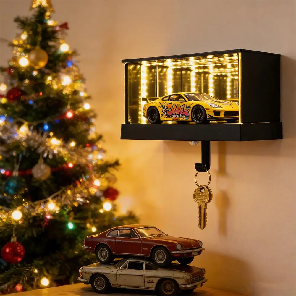 Luminous Unlimited Garage Key Storage With LED Light Creative Car Key Holder & Organizer Unique Auto Gift For Men & Women