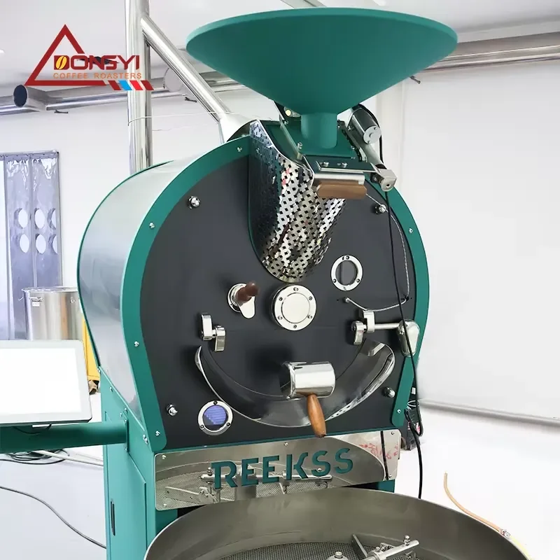 2026 REEKSS New 15.5 Inch Touch Screen Industrial PC Coffee Roaster Electric Power Source Intelligent Machine Cast Iron