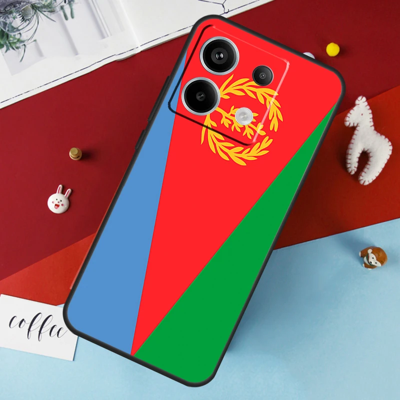 Eritrea Flag Case For Xiaomi Redmi 12 13C 12C 10C 9C Redmi Note 13 9 10 11 12 Pro 9S 10S 11S 12S Cover image 2