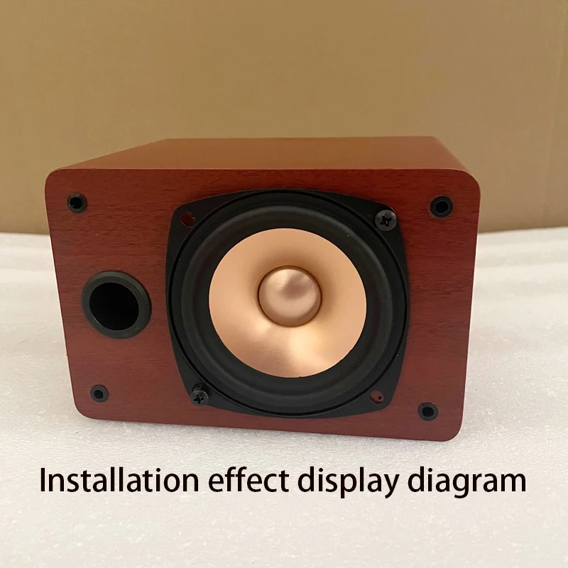 المتكلم قذيفة فارغة صندوق 3 بوصة مربع مكبر للصوت المتكلم لتقوم بها بنفسك الصوت الصغيرة HIFI الصوت خشبية مكبر صوت للسيارة الهيكل البيت 1 قطعة