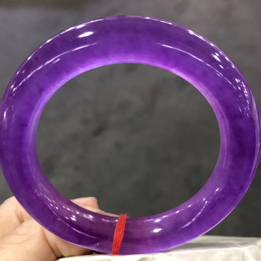 

Real Jade Lmperial Purple Natural Ruby Bracelet Perfect Noble Bangle Fashion Jewelry Decoration Accessories Handicraft Gifts