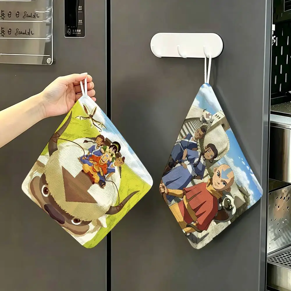 Avatar The Last Airbender Soft Polyester Cotton Towel, Hanging Kitchen Style Hand Wiping Cloth for Restaurant Home