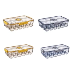 Transparent Refrigerator Egg Storage Holder Box 18-Grid/24Grid Kitchen Freshness Separated Fridge Egg Holder Drop shipping