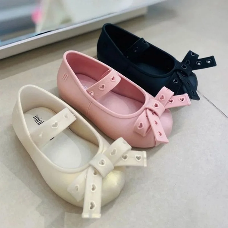 sweet-ballet-flat-shoes-parent-child-elastic-band-women's-flats-summer-fashion-sandals-round-toe-rubber-outsole