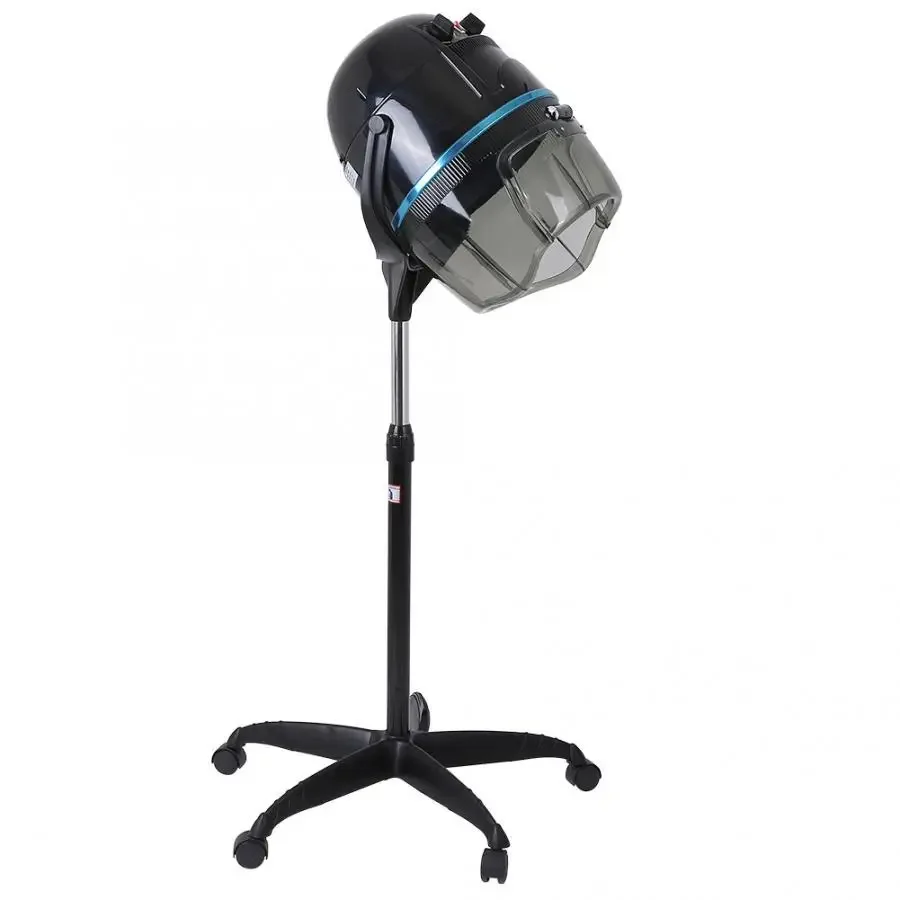 Professional Salon Standing Hood Hair Dryer Adjustable Height Floor Stand with Wheels Hair Drying Color Perm Styling Equipment