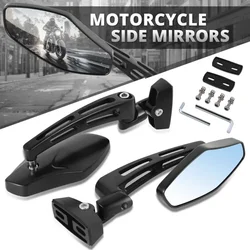 2pcs Motorcycle Racing Rear View Mirror For Yamaha FZ1 FZR YZF R1 R6 R6 1000 600 Black Motorcycle Rear View Mirror