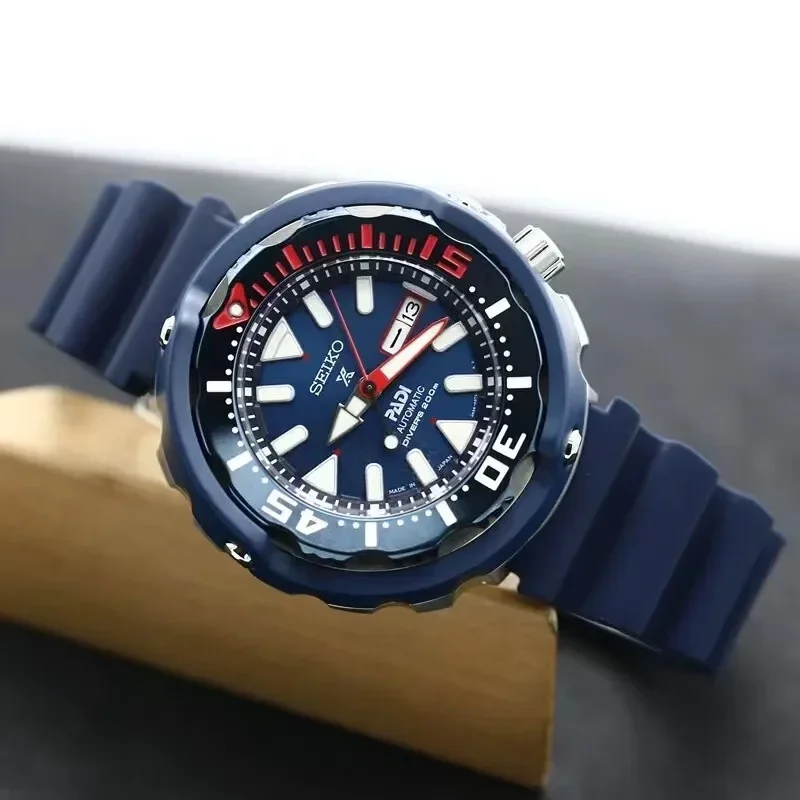 يمكن لـ SEIKO Seiko مشاهدة الرياضات اليابانية والغوص المضيئة الميكانيكية الأوتوماتيكية للرجال SRPA83J1