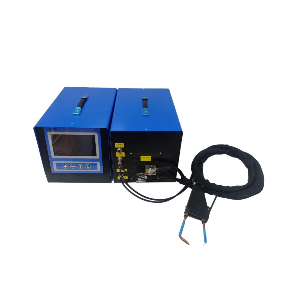 آلة لحام بعقب المقاومة الدقيقة ذات التردد المتوسط الهوائي شبه الأوتوماتيكي لمحطات النحاس لحزام الأسلاك