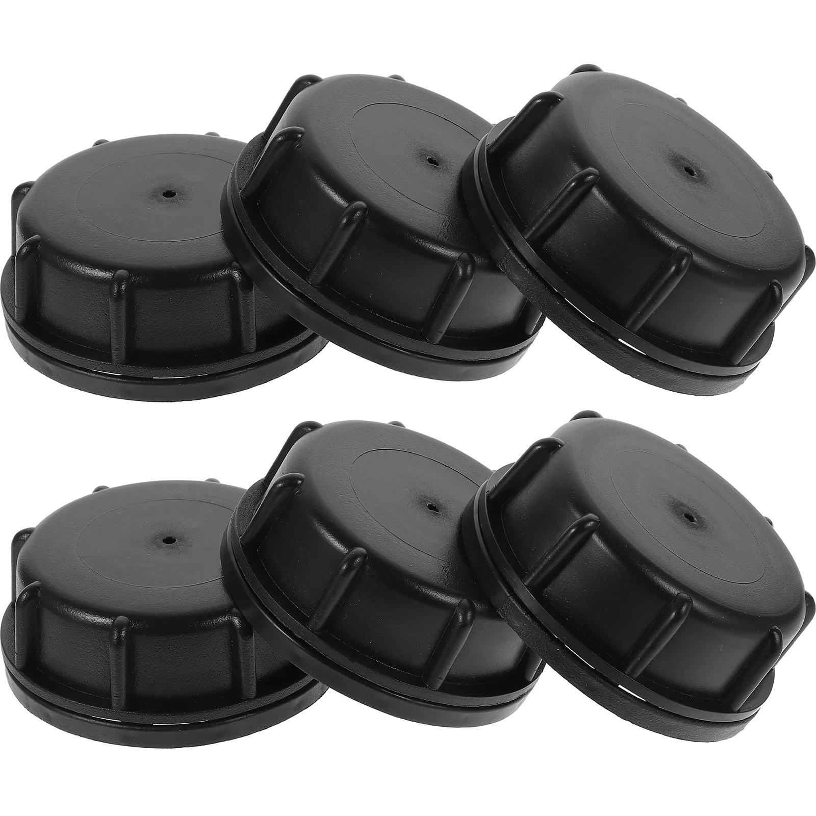 6 Pcs Stacking Bucket Lid Gas Cap Replacement Coarse Thread Solid Caps 6cm Can Accessories Tank for Gallon Gasoline