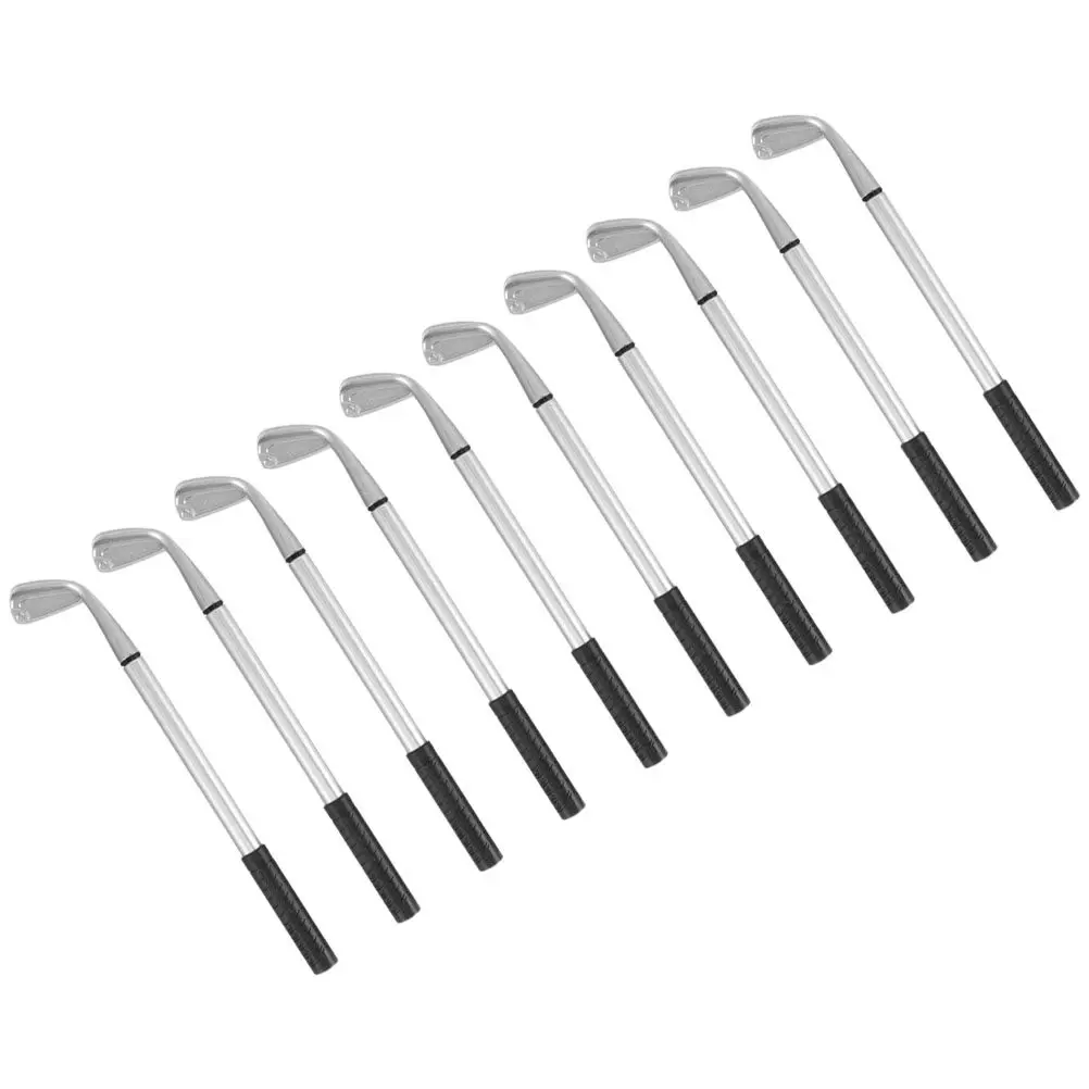 

10pcs Golf Ballpoint Pen Set Aluminum Alloy Desktop Stationery Gift For Men Office Desk Novelty Pens Souvenirs