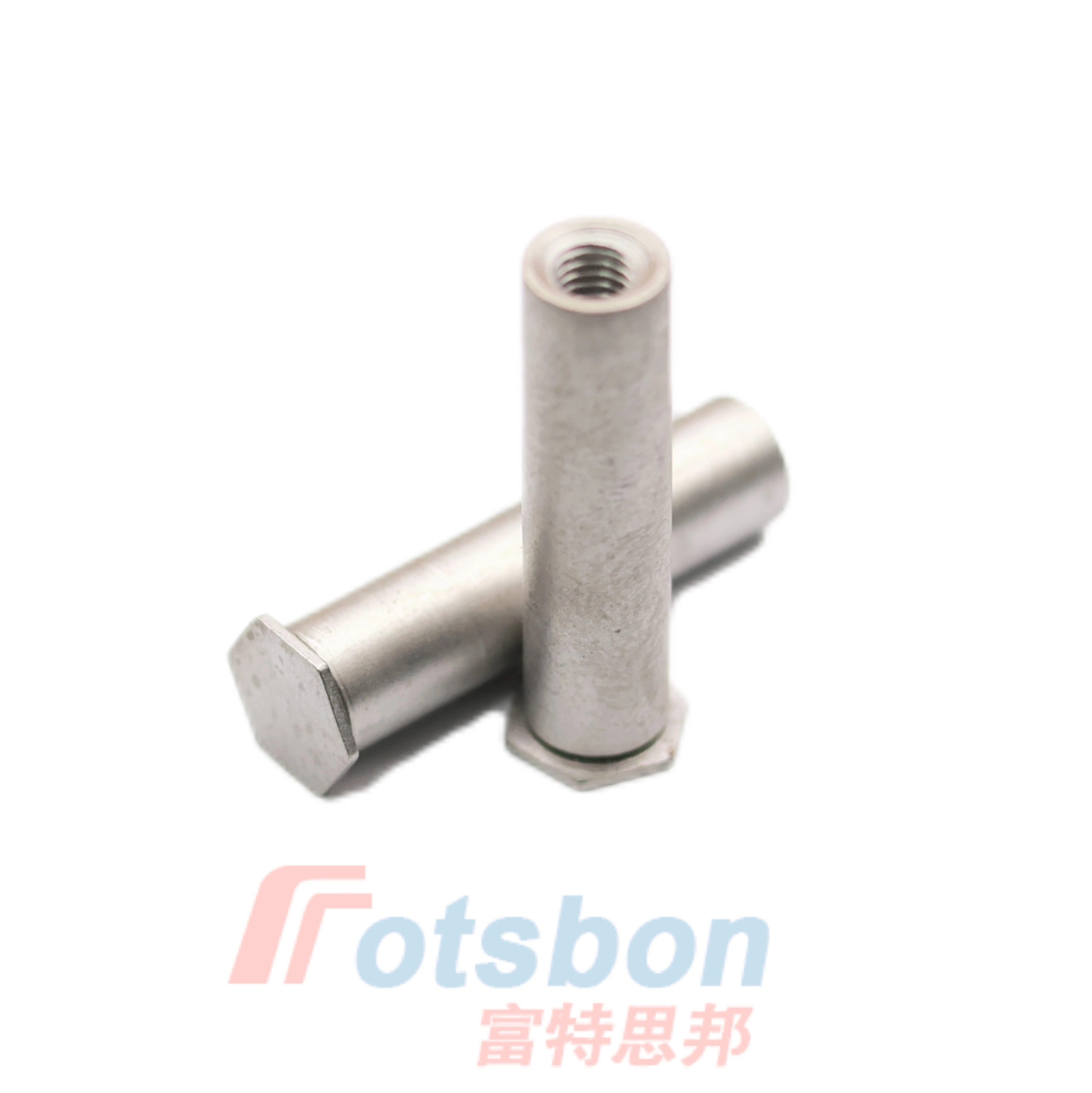 Screw Nuts BSOS-832-10 Self-Clinching Standoffs Inch Blind Threaded Fasteners 100Pcs Stainless Steel Passivation