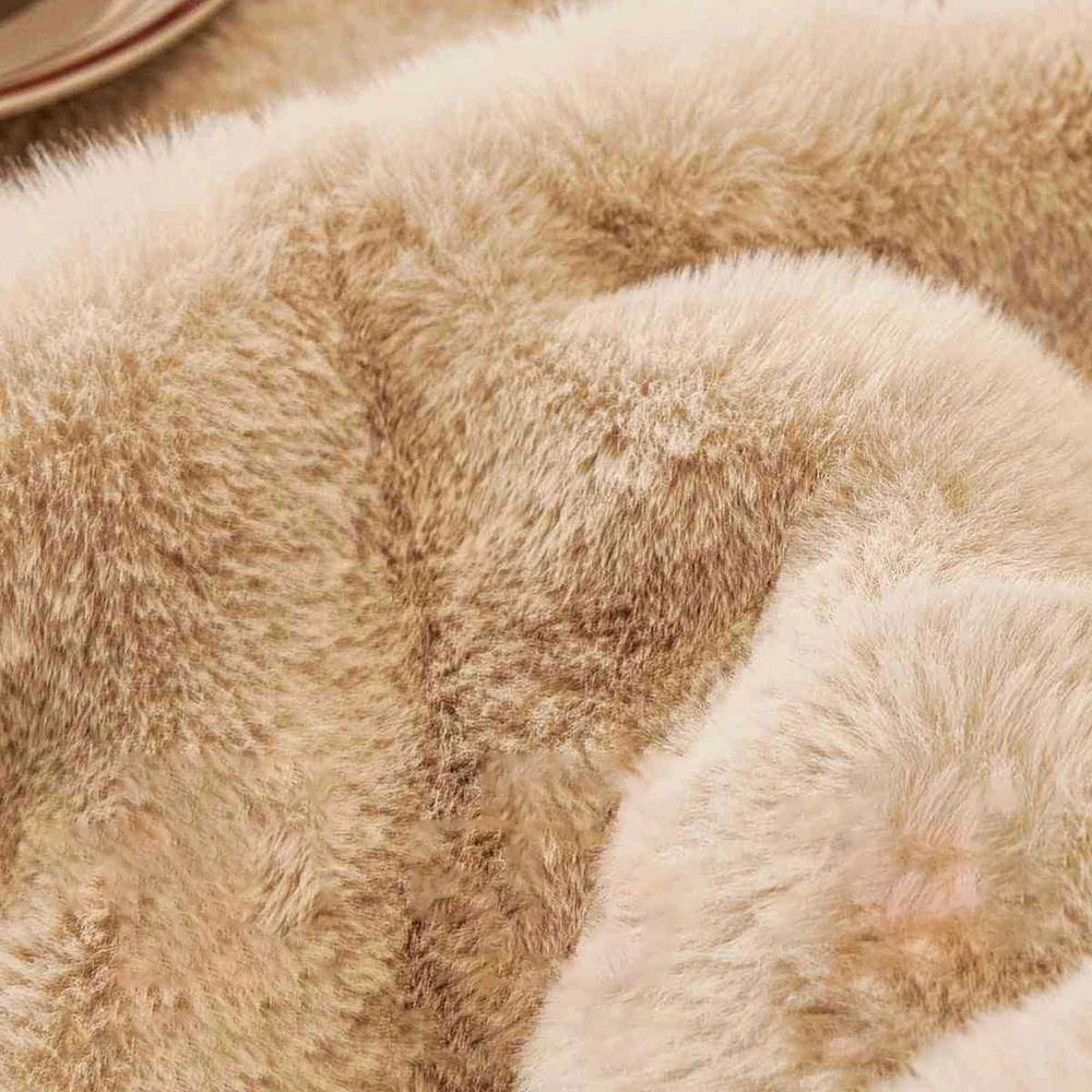Fleece and Thickened Sofa Cushion Warmth Soft Sofa Cover One-Piece Winter Sofa Seat Cushion Fixed Anti-Slip Covers Cloths