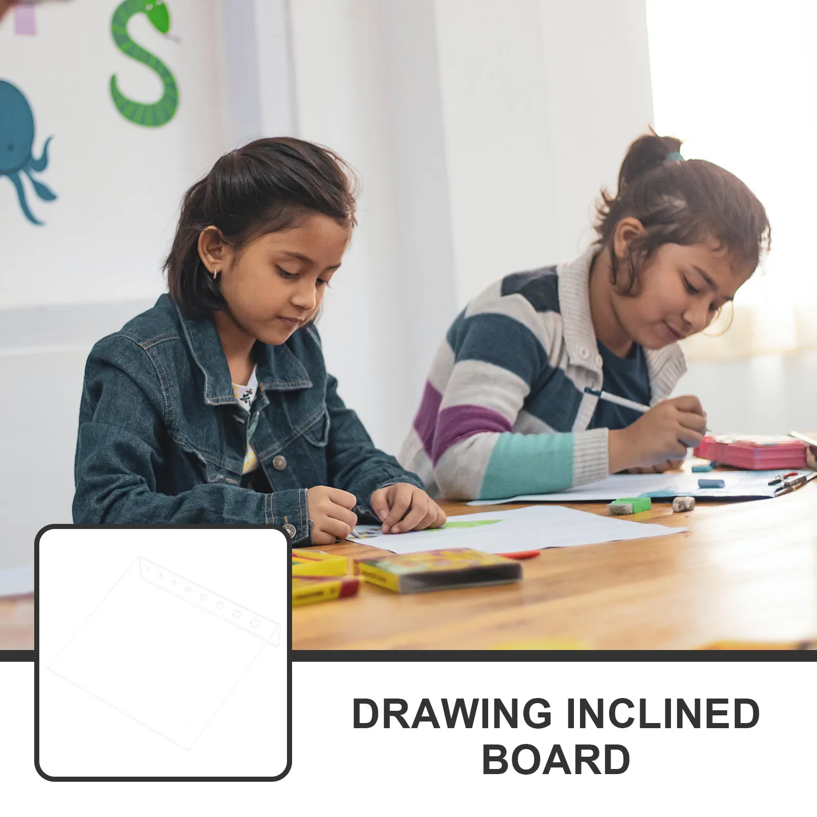 Acrylic Painting Board Inclined Drawing Board for Waterproof Clear Art Surface Ergonomic Design Multi Function