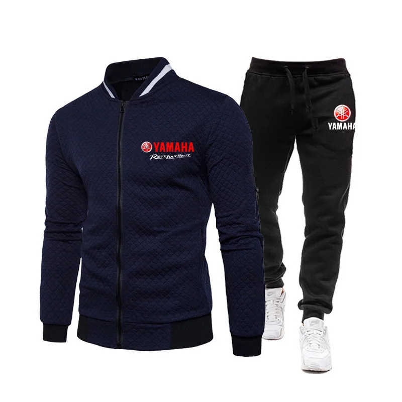 

2025 New Yamaha Fashion Baseball Suit Set Golf Leisure Men's Slow Running Sports Set Two Piece Set