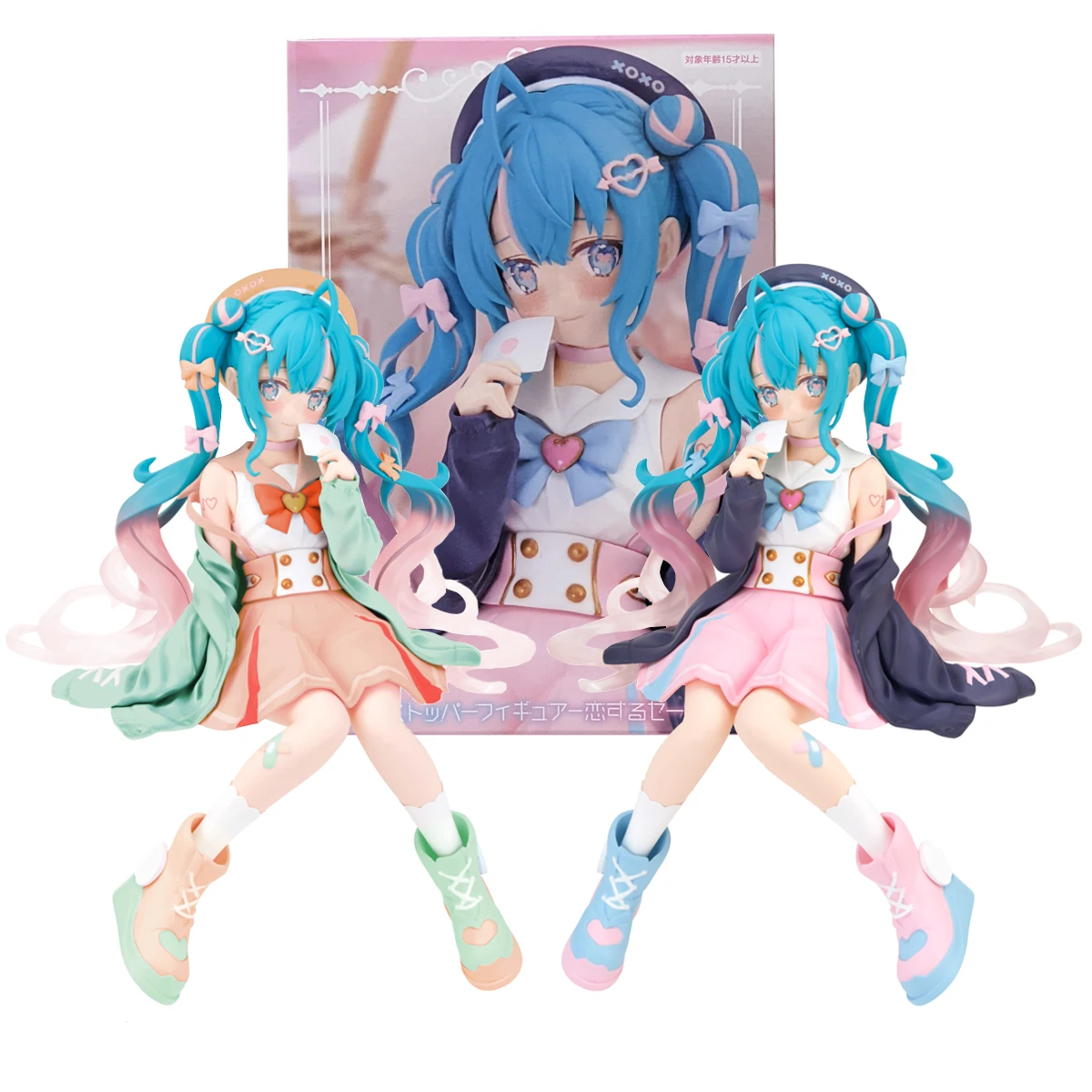 شخصية أنيمي هاتسون ميكو ، بدلة بحار حب ، فستان شخصيات حركة لونين ، موديل سدادة نودلز كاواي ، مجموعة هدايا لعبة ، 14 * #1