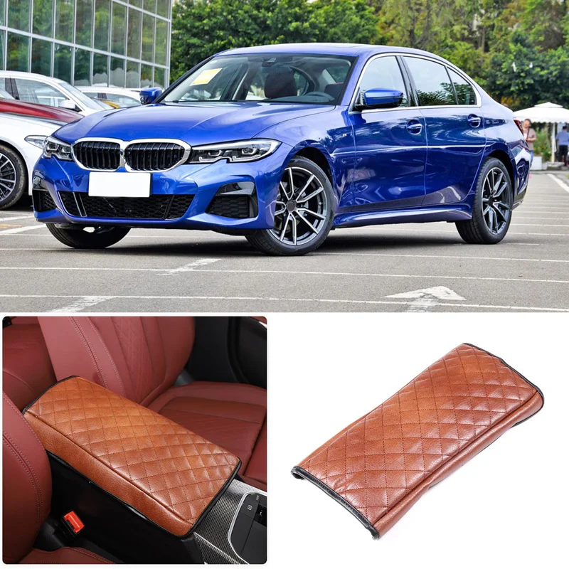 

Защитный чехол для подлокотника центральной консоли, кожаный декоративный чехол, коврик для подлокотника, подушка для подлокотника для BMW 3 серии 2020-2022