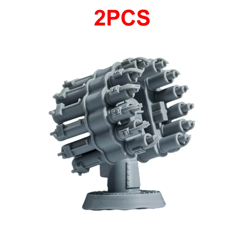 2 ชิ้น 1/72 1/100 1/144 1/350 โมเดลยานรบจรวดต่อต้านเรือดำน้ำรุ่น Rub-6000 แบบไม่มีสี สำหรับจำลองฉากป้องกันชายฝั่ง