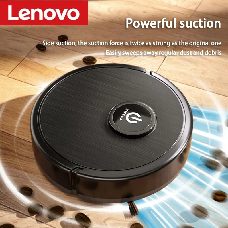 Lenovo 3-in-1 Intelligent Robot Vacuum Cleaner 6000PA Strong Suction Sweep Mop Auto Charge Laser Navigation Pet Hair Hard Floor
