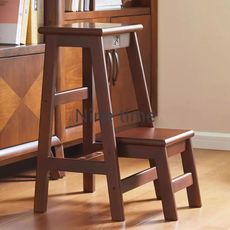 

Ergonomic Wooden High Bar Stools Chairs House Aesthetic Stool Cheap Mini Home Furniture Shop Chair Taburete Alto Modern Design