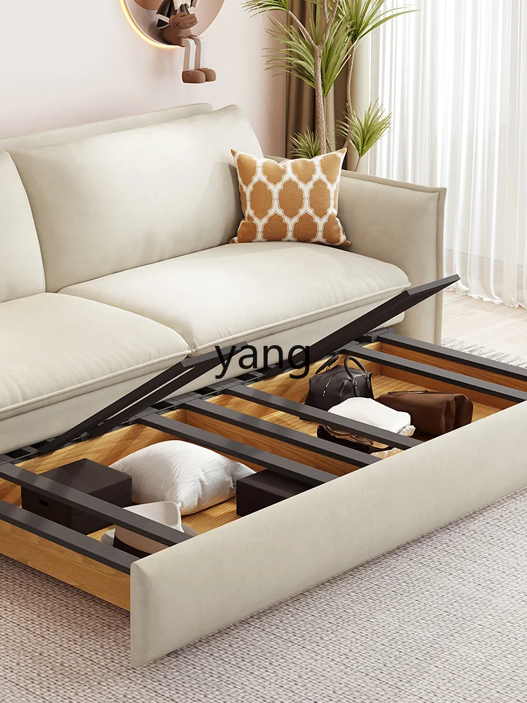 CX Cream-Style Foldable Two-Purpose Sofa Push-Pull Retractable Multi-Functional Sofa