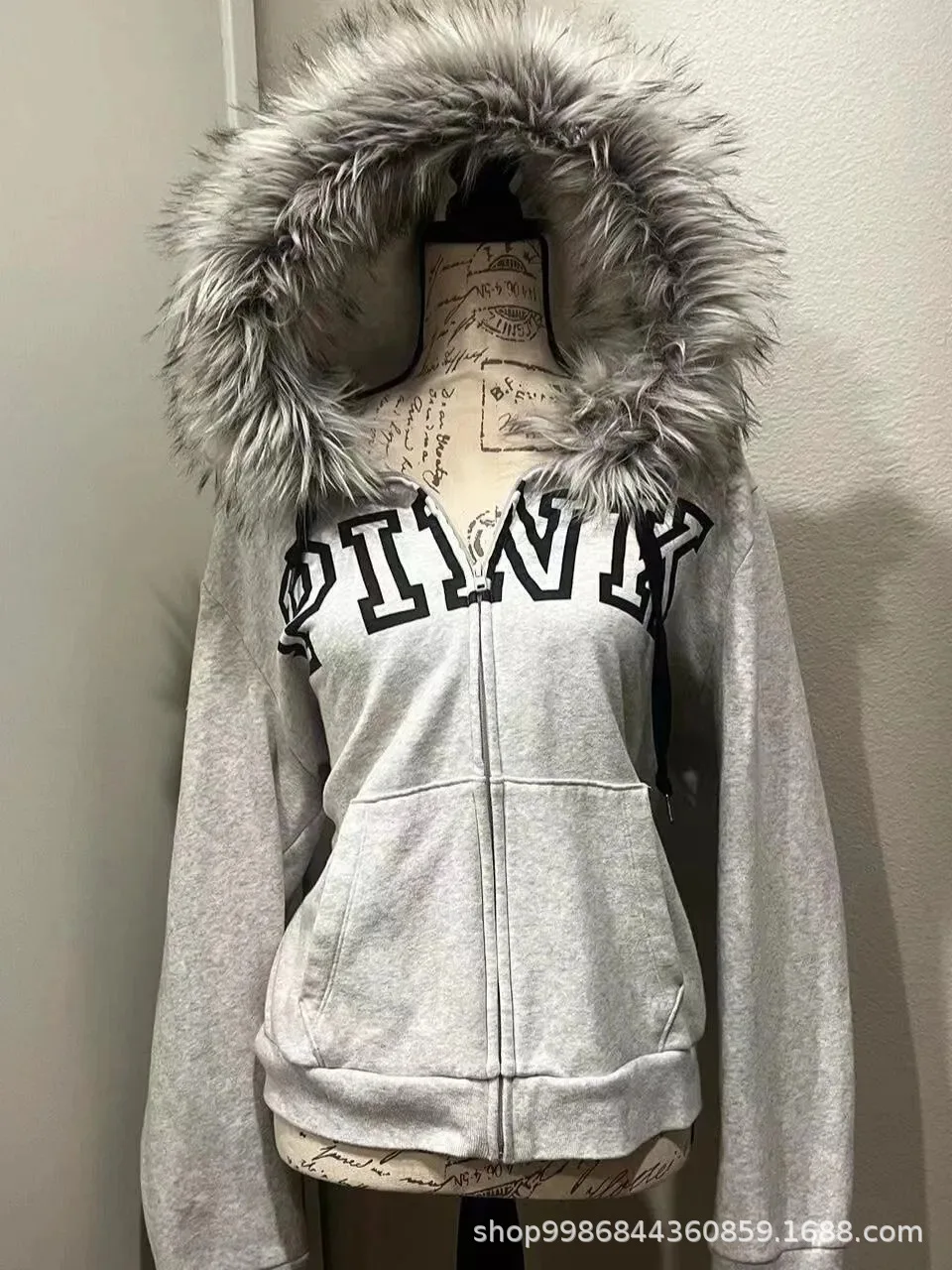 

Спортивная футболка veste 2025 nouveau haut ample et décontracté automne et hiver gothiqueetàen lembutin Kırro vêtements de rue Y2K