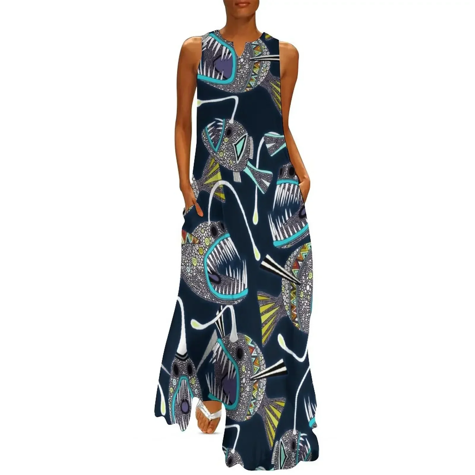 

deep sea anglerfish Long Dress womens dress Dress for pregnant women Party dresses for women