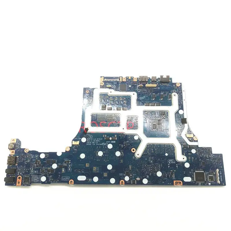 Mainboard FOR DELL 15 R3 17 R4 Laptop Motherboard LA-D751P D751P With SR2FQ I7-6700HQ CPU N17E-G1-A1 GTX-1060 100% Working Well