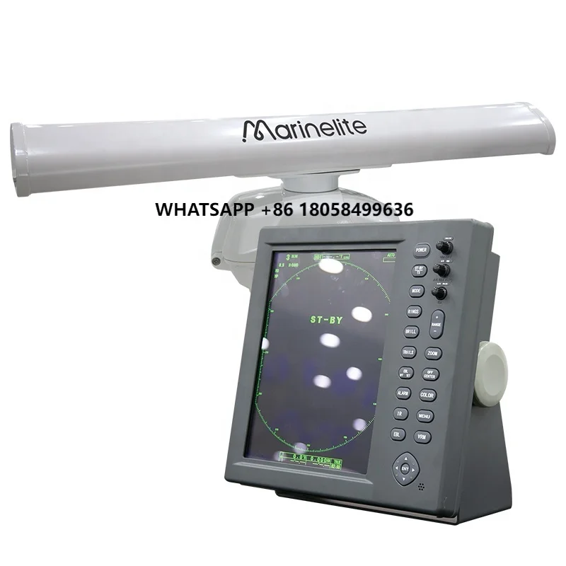 

12 Inch Full Set Marine Radar Boat Accessories with Large Display Made of Durable Plastic