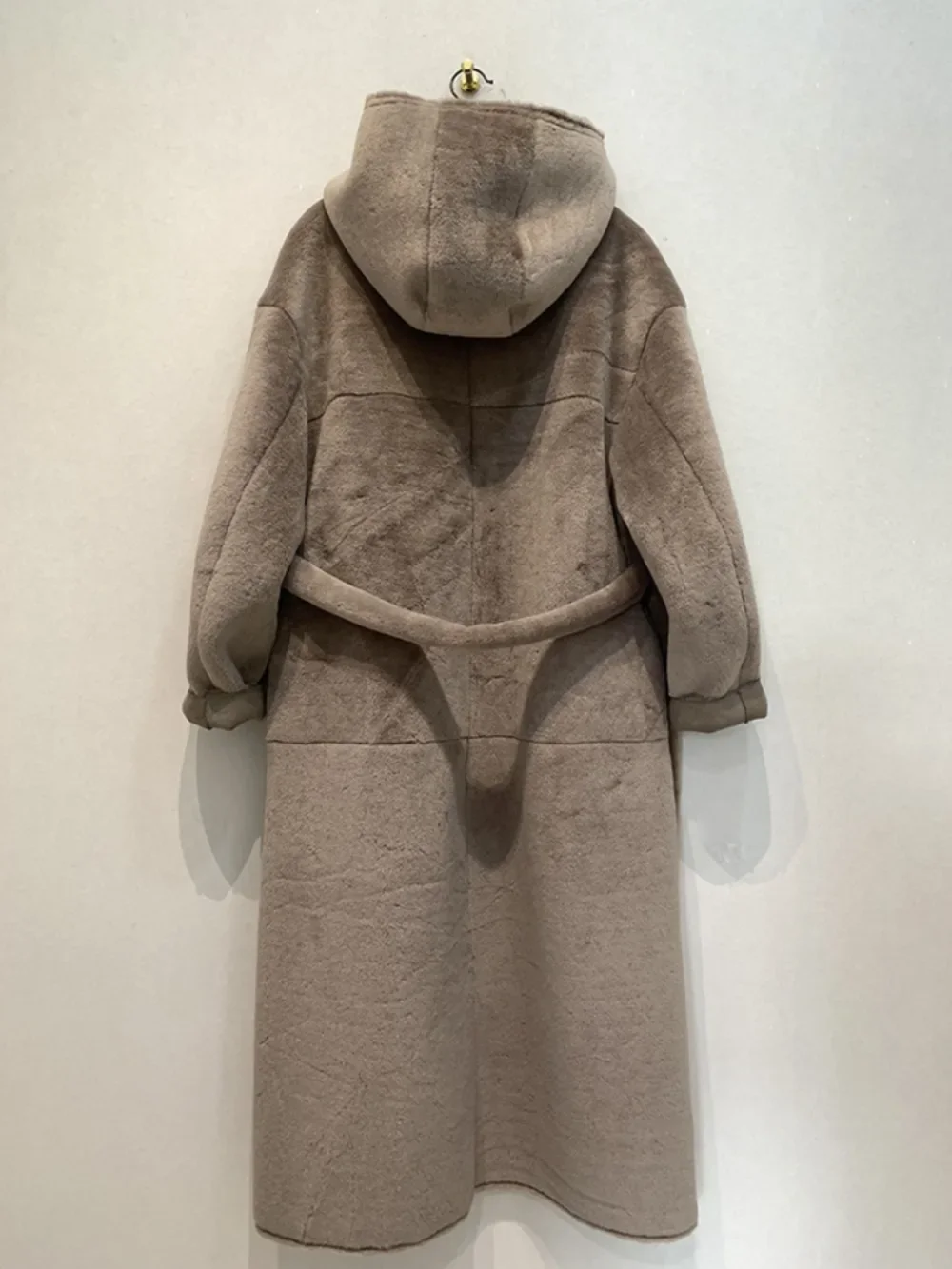 Kuzuwata New Warm Thicked Lambswool Jacket Two Outfits Shearling Loose Mid-length Coat Japan Casual Soft Hoody High Street Wool