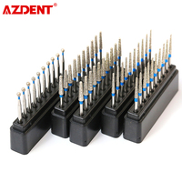 10pcs/box AZDENT Dental Diamond Burs 1.6mm for High Speed Handpiece Super Coarse Diamond Dentist Grinding Tool Grinder