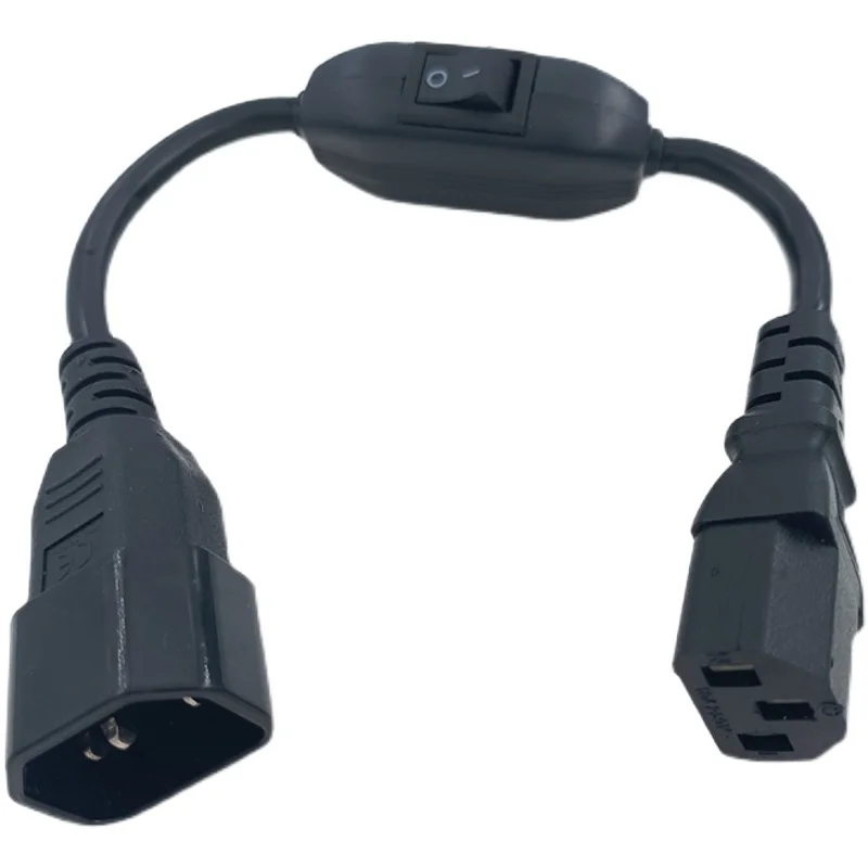 C14-C13 Extension Power Cord, IEC 320 C13 Female to C14 Male with 10A On/Off Switch Power Adapter Cable - Image 6