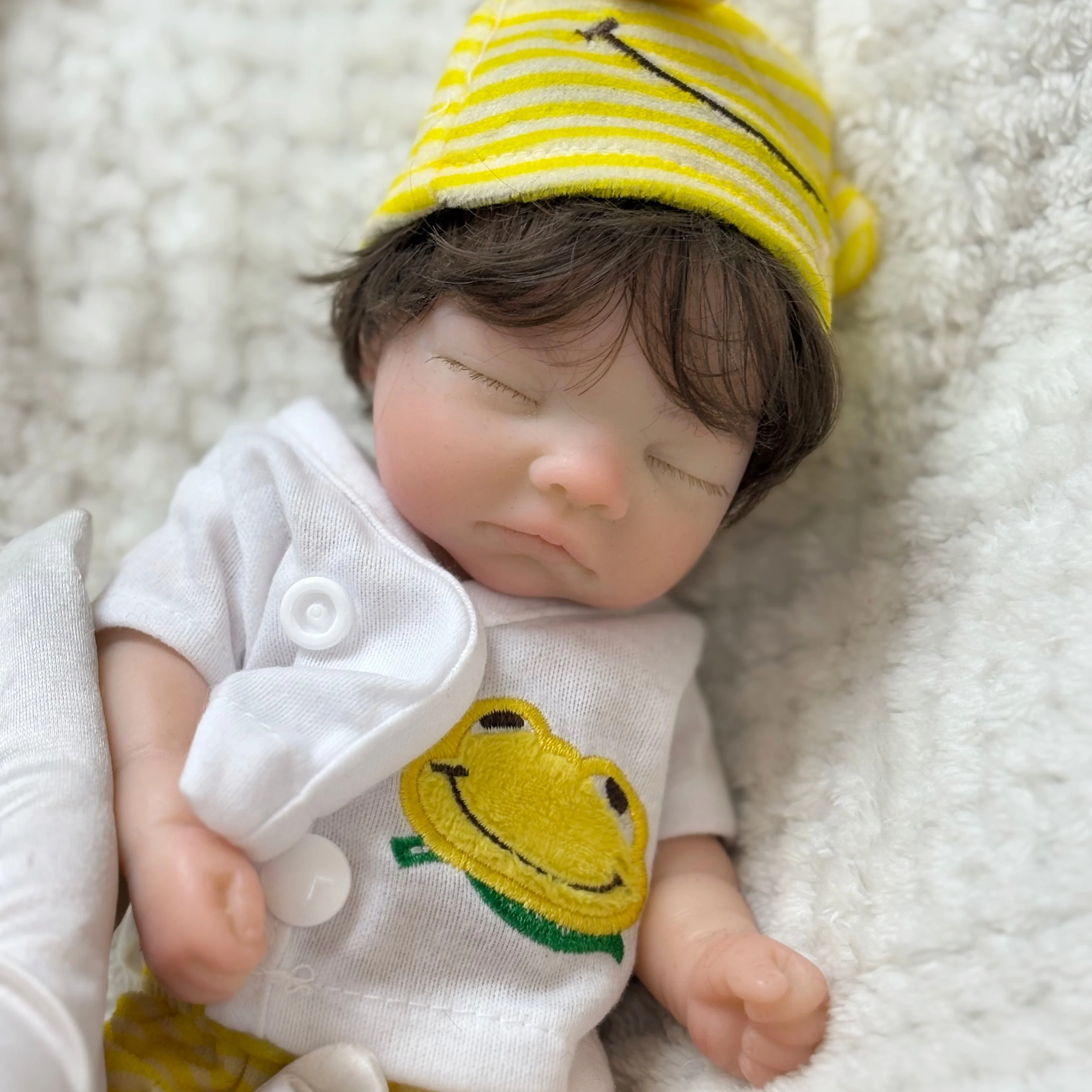 10 بوصة مفتوحة الفم والجذور الشعر الصلبة سيليكون بيبي تولد من جديد فتاة قابل للغسل سيليكون الوليد فتاة لمسة ناعمة تولد من جديد bebé de silicona