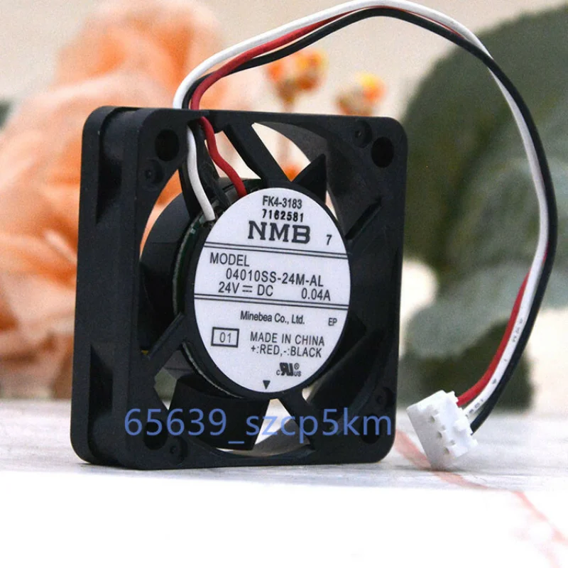 d 1PCS For NMB 04010SS-24M-AL | 40×40×10mm 24V 0.04A 4CM 3-Pin Axial Fan