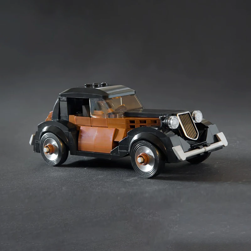 165pcs MOC Citroen Traction Avant Racing Car Building Blocks Construction Set Collector Edition Collectible Toy Gift For Adults