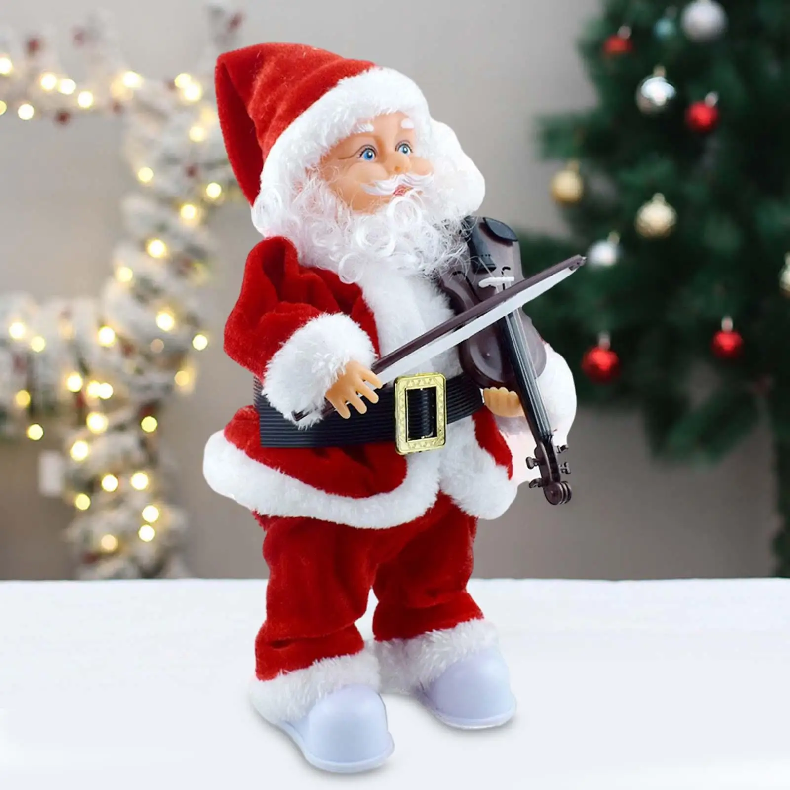 Electric Santa Toy The Violin Christmas Electric Santa Toys for Desktop