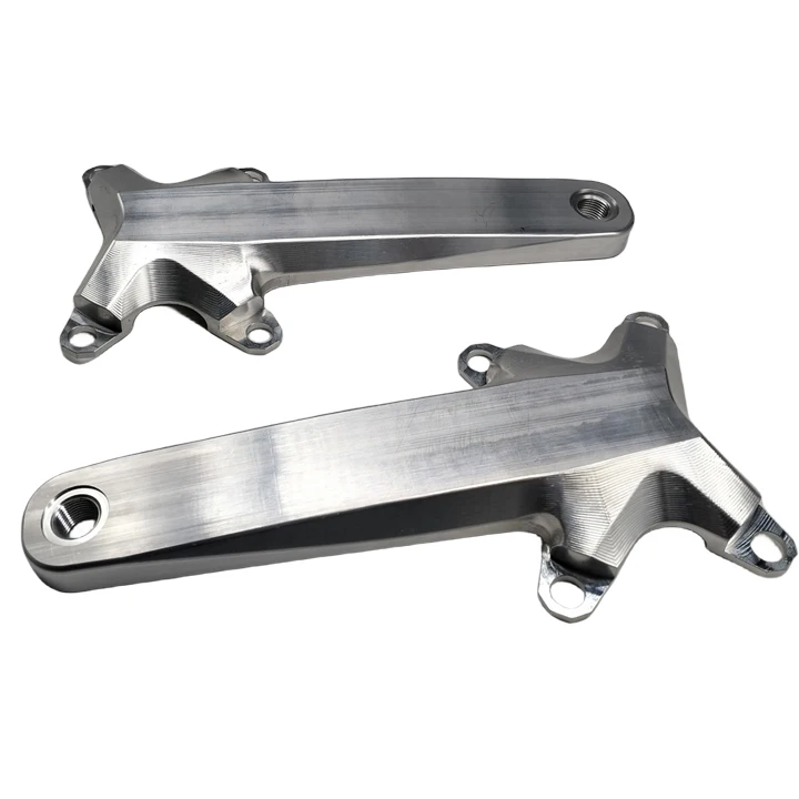 Fully Machined Aluminum Crankset, Sizes 170/172.5/175mm, Custom Alloy Cranks, MTB Road BMX Bicycle Spare Parts