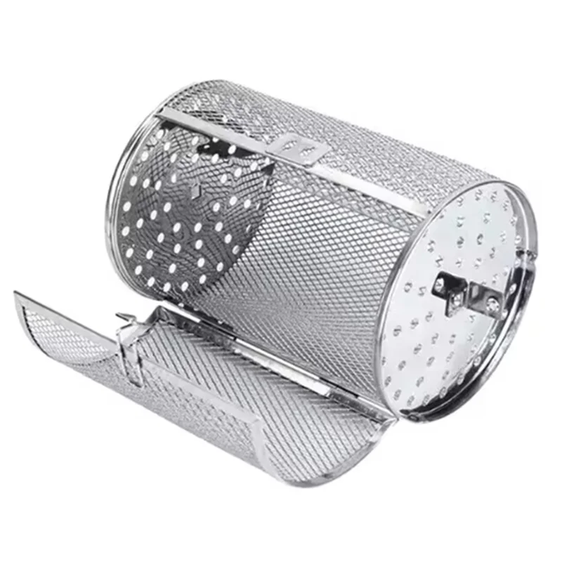 

Rotisserie Oven For Kitchen Fry Basket Coffee Bean Grilled Cage Drum Rack Air Fryer Accessories Stainless Steel-Best Selling