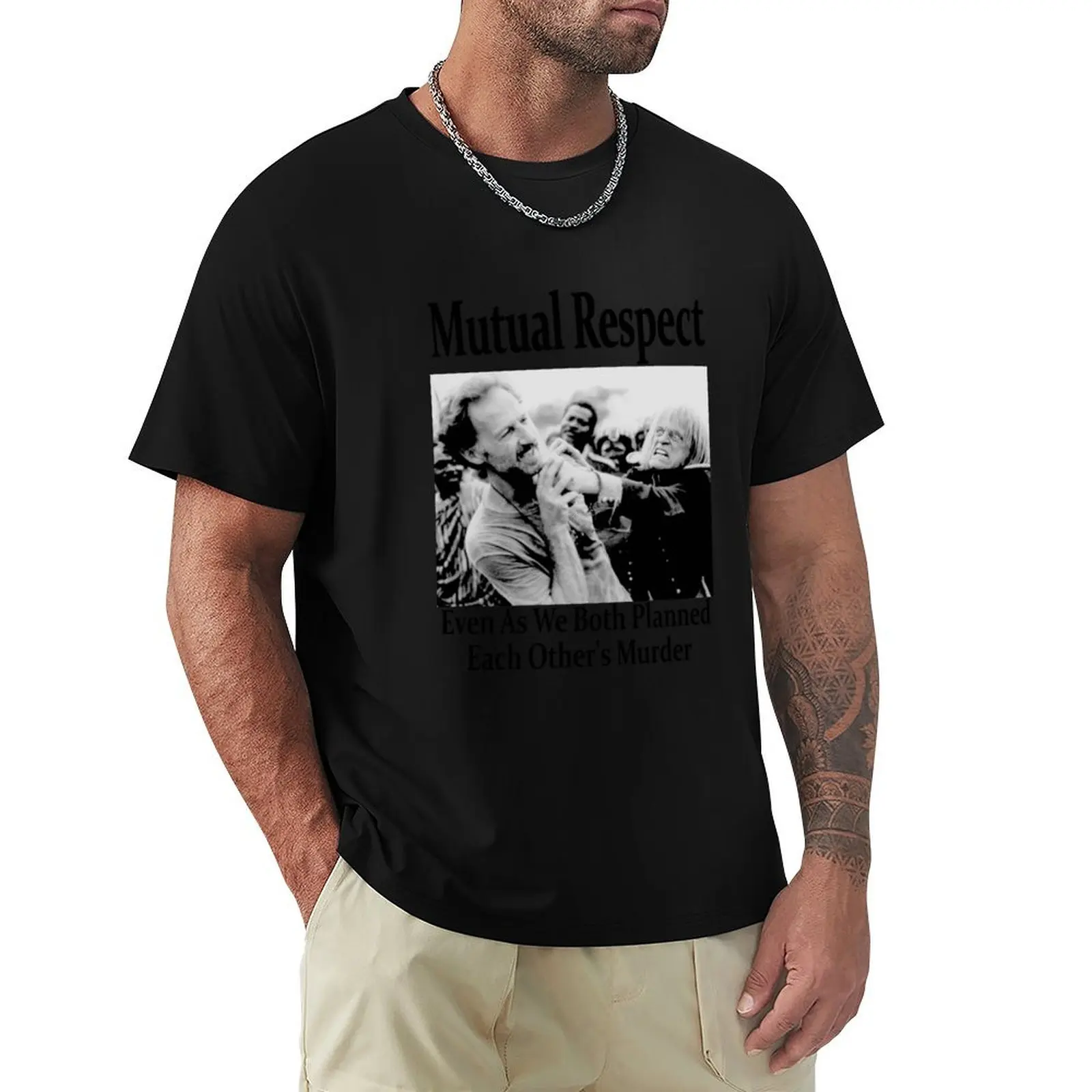 Werner Herzog and Klaus Kinskis Mutual Respect T-Shirt anime oversized summer top oversized graphic tee compression shirt men