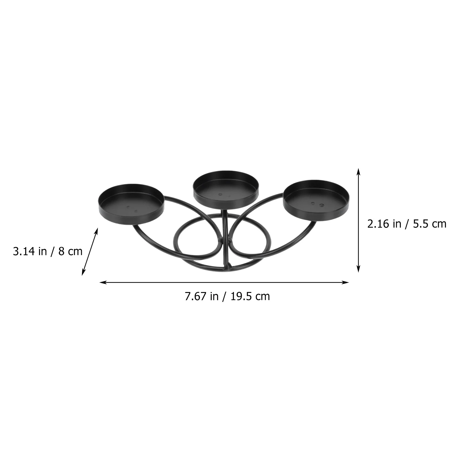 

1pc Iron Art Candleholder Retro European Style Decorative Candlestick For Home Table Decor Dining Room Wedding Decoration
