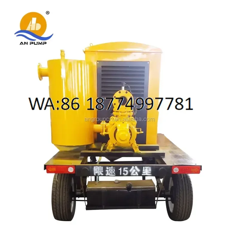 custom 50kw Mobile Agricultural High Capacity Trailer Water Pump for Irrigation