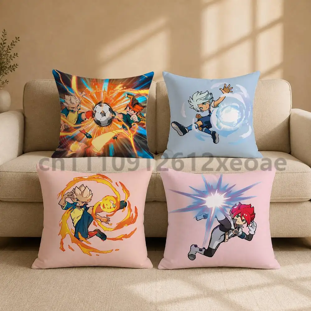 Inazuma Eleven Printed Pillow Cover Square Cushion Case for Sofa Couch Living Room Bedroom Home Decor