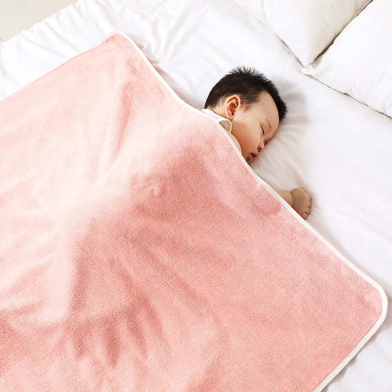 Банное полотенце для новорожденных 105x105 см, детское банное полотенце, коралловый флис, весна-лето, детское одеяло, кондиционер, одеяло для комнаты