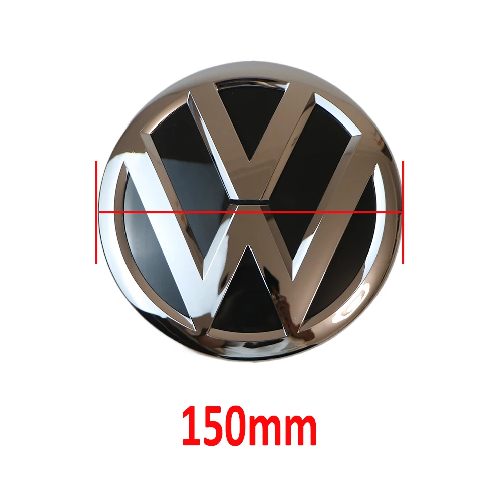 150mm Front Grille Badge Logo Emblem Silver Sticker For Volkswagen Arteon Polo Bora Passat Jetta Touran Golf/R32/GTI/Rabbit