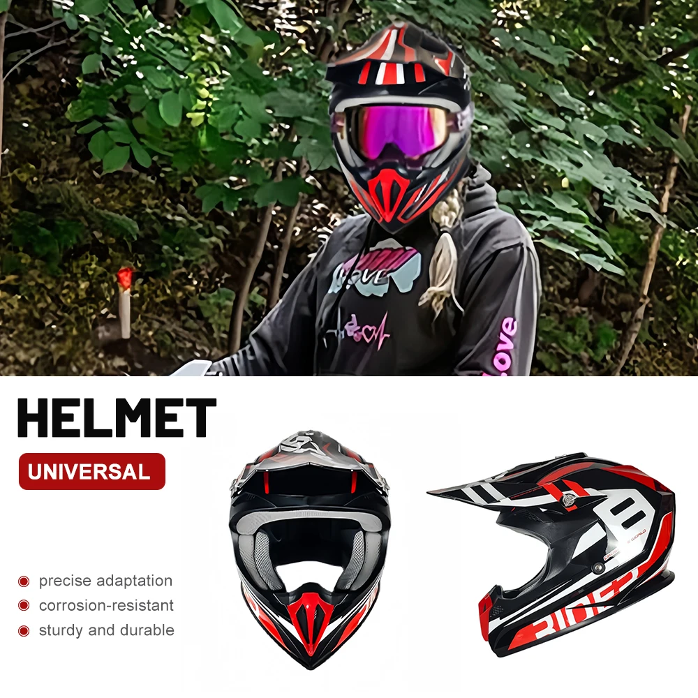 Off Road Motorcycle Helmet Rally Motocross Race Downhill Full Helmet Riding Suitable For All Seasons Multi‑Style Multi‑Size