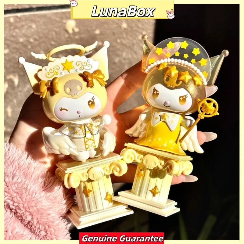 

New Original Sanrio Kuromi Angel Series Blind Box Golden Kuromi Figure Kawaii Angel Collectible Desktop Decoration Birthday Gift